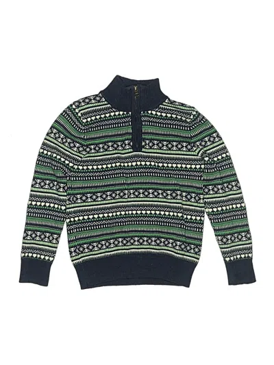 Pre-owned Crewcuts Kids' Pullover Sweater In Green