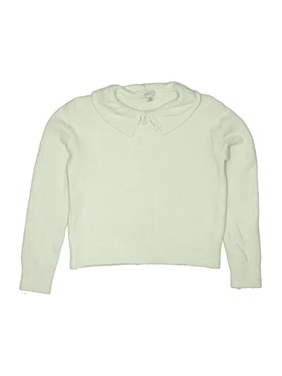 Pre-owned Crewcuts Kids' Pullover Sweater In Green
