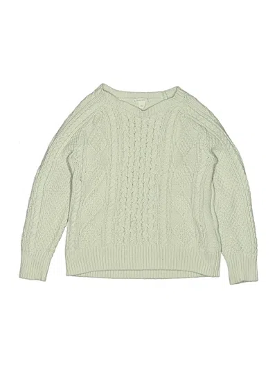 Pre-owned Crewcuts Kids' Pullover Sweater In Green
