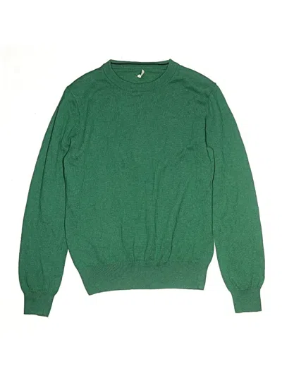 Pre-owned Crewcuts Kids' Pullover Sweater In Green