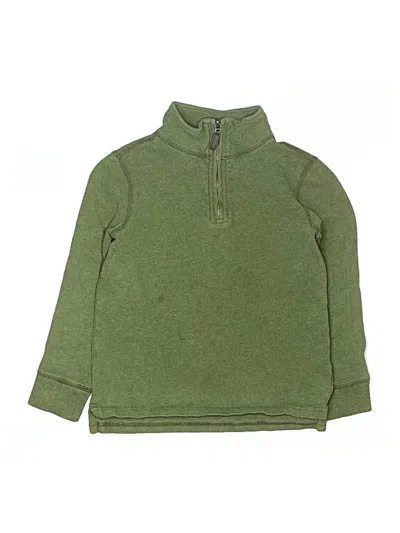Pre-owned Crewcuts Kids' Pullover Sweater In Green