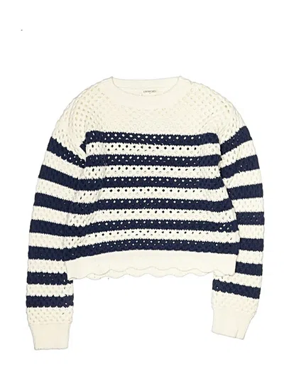 Pre-owned Crewcuts Kids' Pullover Sweater In Ivory