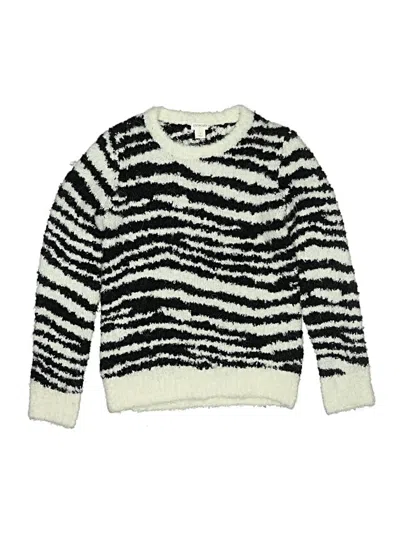 Pre-owned Crewcuts Kids' Pullover Sweater In Ivory