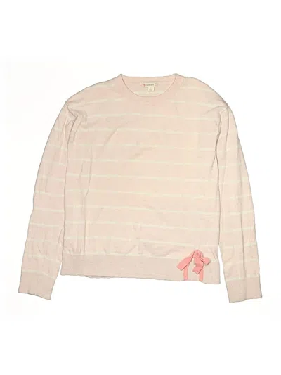Pre-owned Crewcuts Kids' Pullover Sweater In Pink