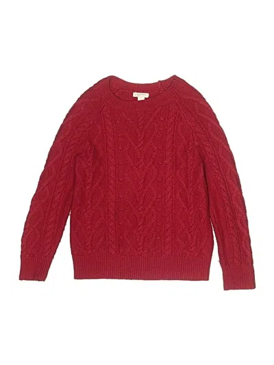 Pre-owned Crewcuts Kids' Pullover Sweater In Red