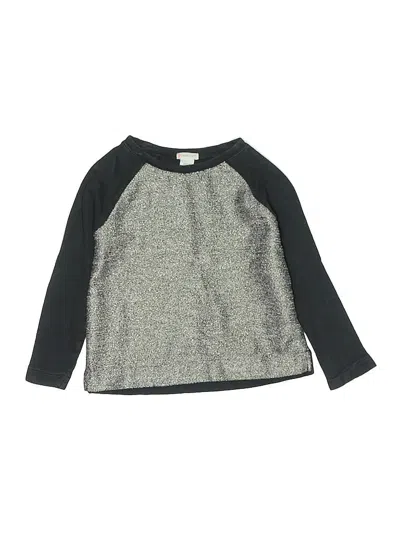 Pre-owned Crewcuts Kids' Pullover Sweater In Silver