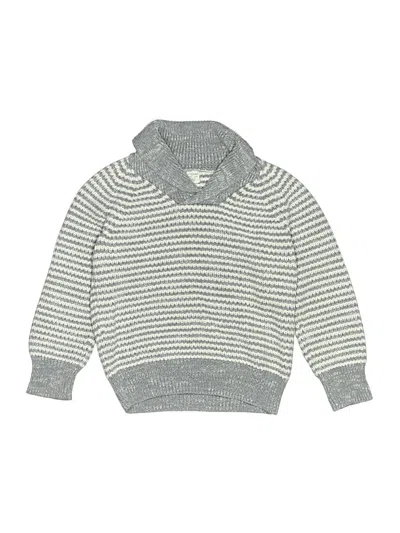 Pre-owned Crewcuts Kids' Pullover Sweater In Silver