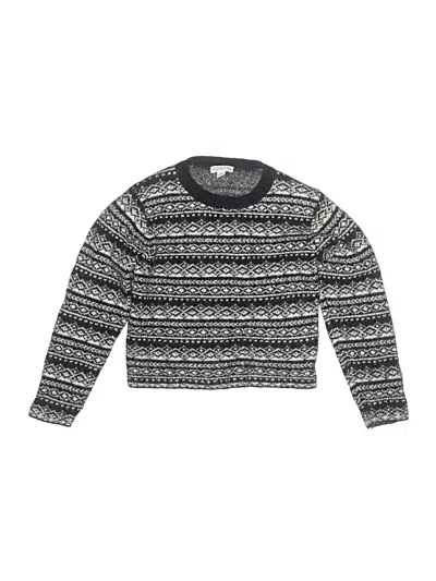 Pre-owned Crewcuts Kids' Pullover Sweater In Silver
