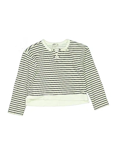 Pre-owned Crewcuts Kids' Pullover Sweater In White