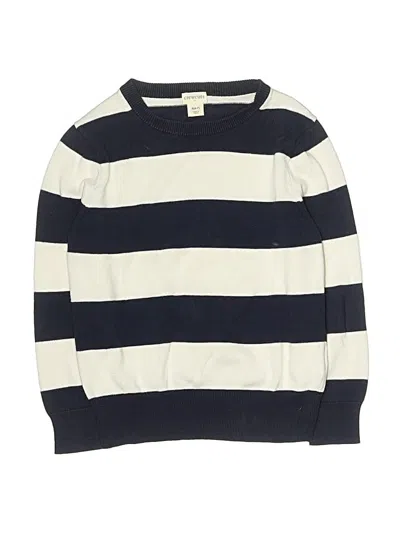 Pre-owned Crewcuts Kids' Pullover Sweater In White