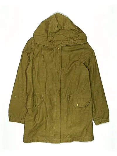 Pre-owned Crewcuts Kids' Raincoat In Green
