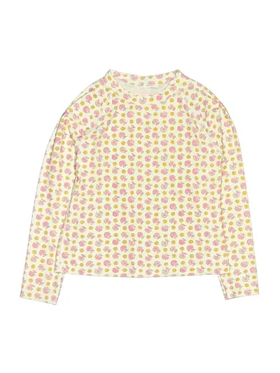 Pre-owned Crewcuts Kids' Rash Guard In Yellow