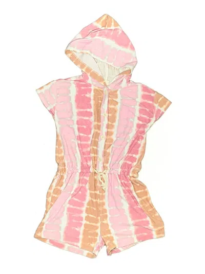 Pre-owned Crewcuts Kids' Romper In Pink