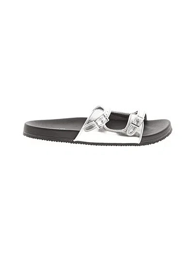 Pre-owned Crewcuts Kids' Sandals In Silver