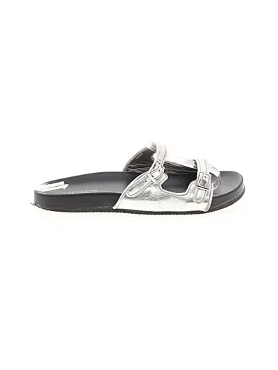 Pre-owned Crewcuts Kids' Sandals In Silver