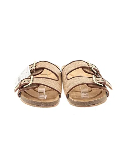Pre-owned Crewcuts Kids' Sandals In Tan