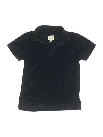 Pre-owned Crewcuts Kids' Short Sleeve Polo Shirt In Black