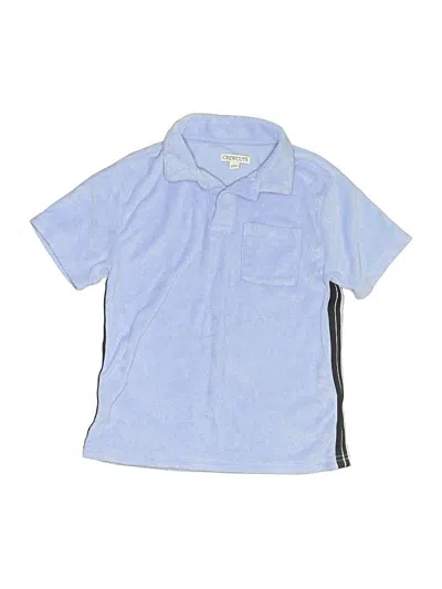 Pre-owned Crewcuts Kids' Short Sleeve Polo Shirt In Blue