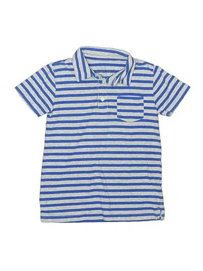 Pre-owned Crewcuts Kids' Short Sleeve Polo Shirt In Blue