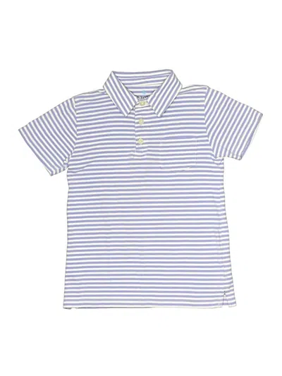 Pre-owned Crewcuts Kids' Short Sleeve Polo Shirt In Blue