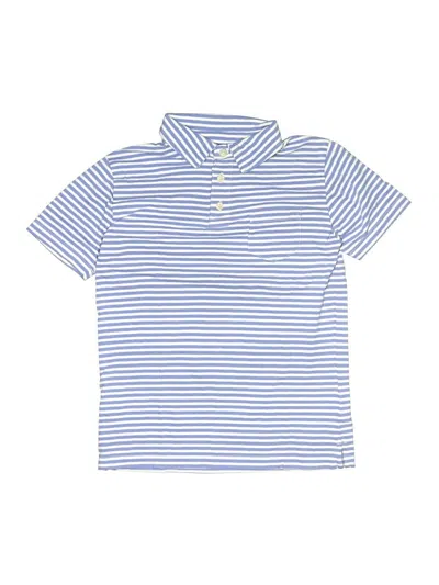 Pre-owned Crewcuts Kids' Short Sleeve Polo Shirt In Blue
