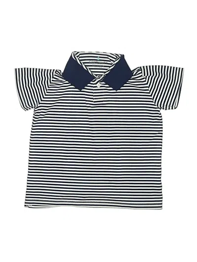 Pre-owned Crewcuts Kids' Short Sleeve Polo Shirt In Blue