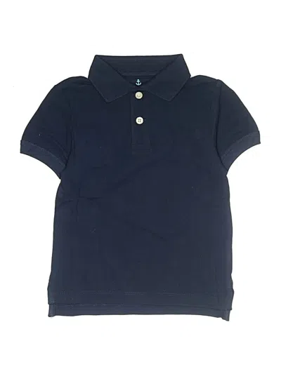 Pre-owned Crewcuts Kids' Short Sleeve Polo Shirt In Blue