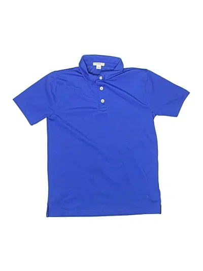 Pre-owned Crewcuts Kids' Short Sleeve Polo Shirt In Blue