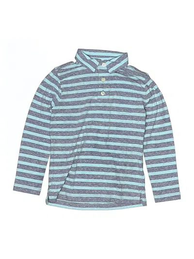 Pre-owned Crewcuts Kids' Short Sleeve Polo Shirt In Blue
