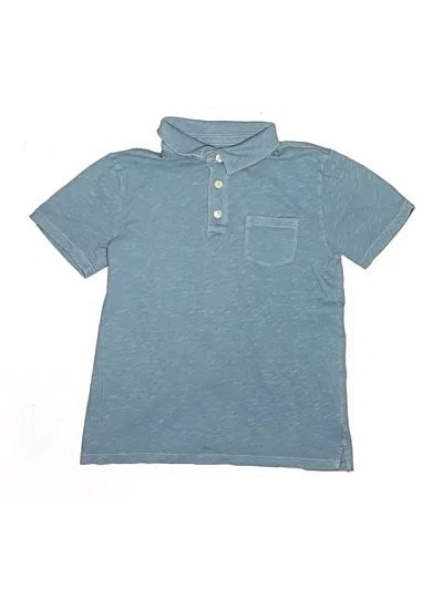 Pre-owned Crewcuts Kids' Short Sleeve Polo Shirt In Blue