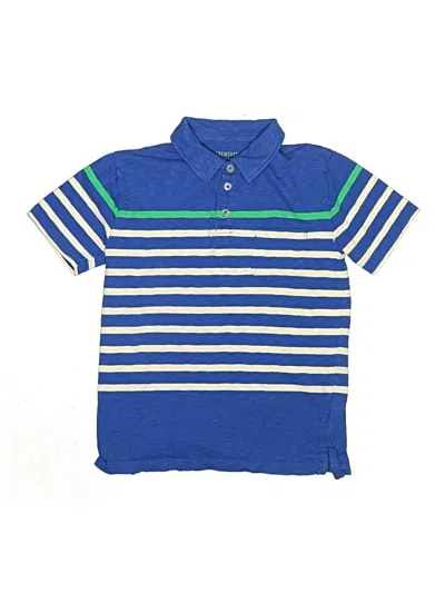 Pre-owned Crewcuts Kids' Short Sleeve Polo Shirt In Blue