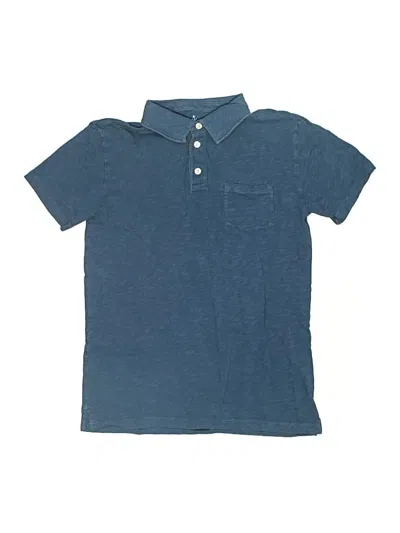 Pre-owned Crewcuts Kids' Short Sleeve Polo Shirt In Blue