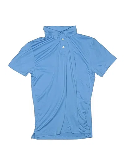Pre-owned Crewcuts Kids' Short Sleeve Polo Shirt In Blue