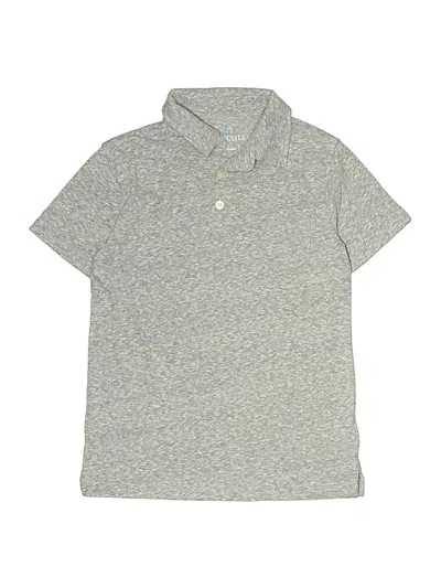 Pre-owned Crewcuts Kids' Short Sleeve Polo Shirt In Gray