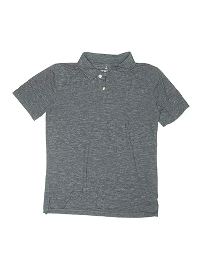 Pre-owned Crewcuts Kids' Short Sleeve Polo Shirt In Gray