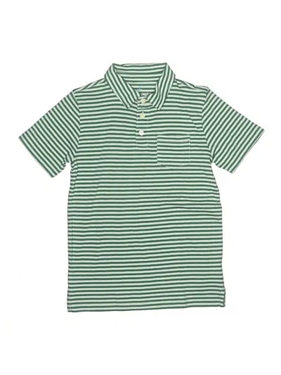 Pre-owned Crewcuts Kids' Short Sleeve Polo Shirt In Green