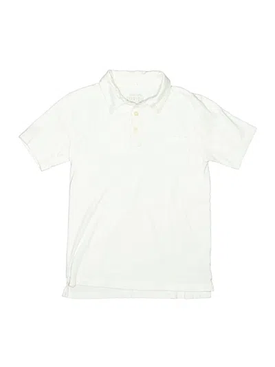 Pre-owned Crewcuts Kids' Short Sleeve Polo Shirt In Ivory