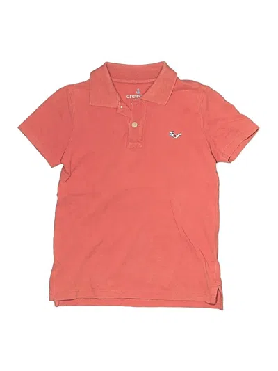 Pre-owned Crewcuts Kids' Short Sleeve Polo Shirt In Orange
