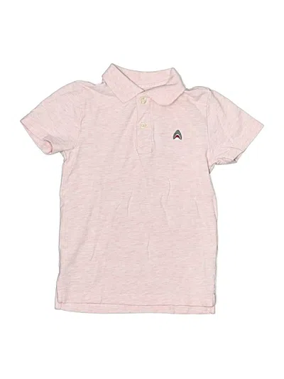 Pre-owned Crewcuts Kids' Short Sleeve Polo Shirt In Pink