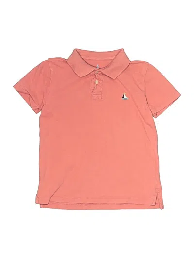 Pre-owned Crewcuts Kids' Short Sleeve Polo Shirt In Pink