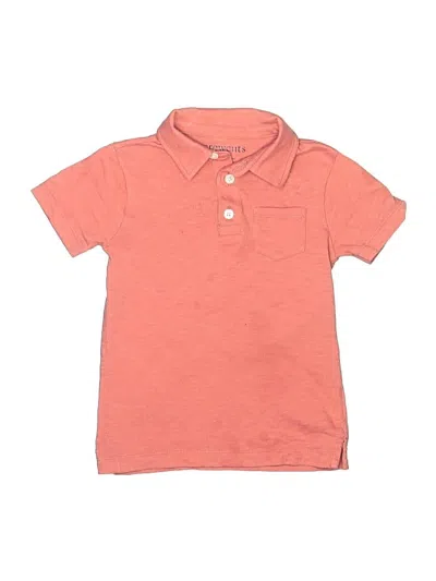 Pre-owned Crewcuts Kids' Short Sleeve Polo Shirt In Pink