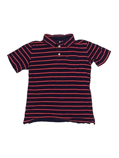 Pre-owned Crewcuts Kids' Short Sleeve Polo Shirt In Red