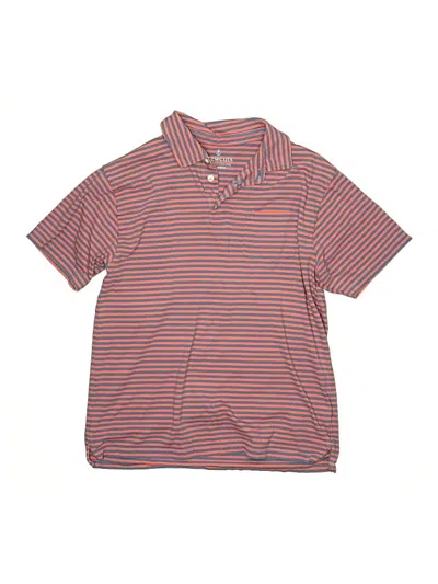 Pre-owned Crewcuts Kids' Short Sleeve Polo Shirt In Red
