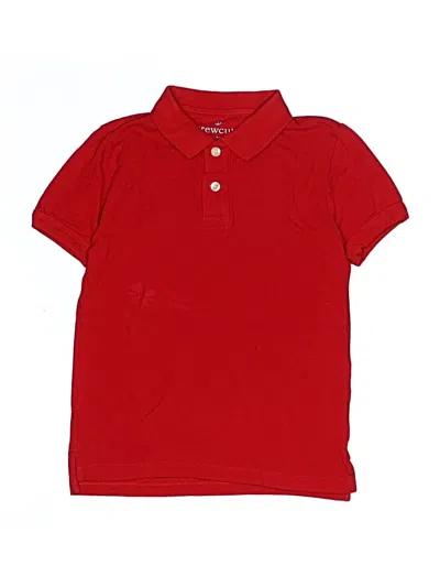 Pre-owned Crewcuts Kids' Short Sleeve Polo Shirt In Red