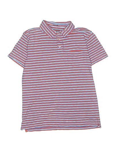 Pre-owned Crewcuts Kids' Short Sleeve Polo Shirt In Red