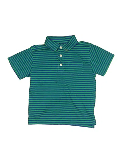 Pre-owned Crewcuts Kids' Short Sleeve Polo Shirt In Teal