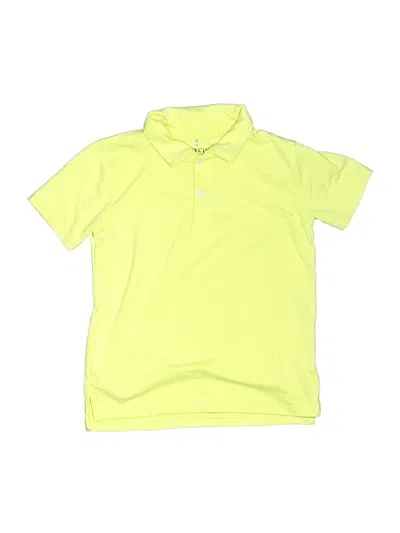 Pre-owned Crewcuts Kids' Short Sleeve Polo Shirt In Yellow