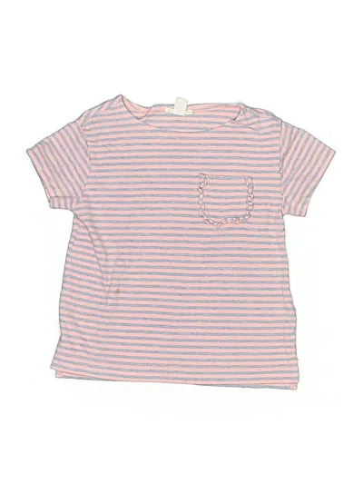 Pre-owned Crewcuts Kids' Short Sleeve T-shirt In Pink