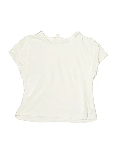 Pre-owned Crewcuts Kids' Short Sleeve T-shirt In White