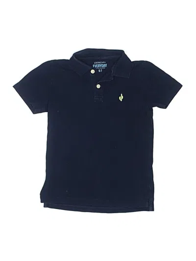 Pre-owned Crewcuts Kids' Short Sleeve Top Blue Tops